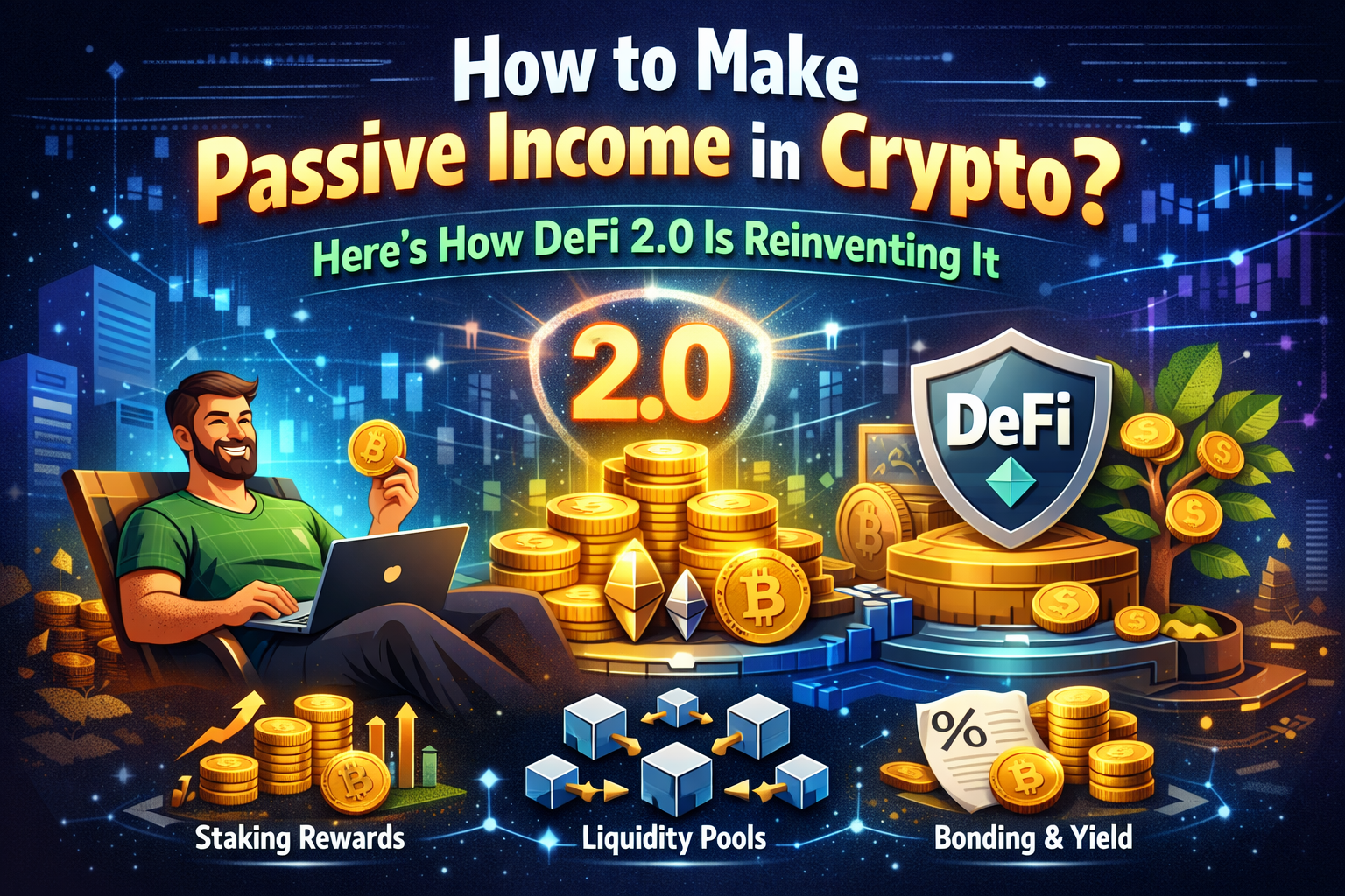 How to Make Passive Income in Crypto? Here’s How DeFi 2.0 Is Reinventing It