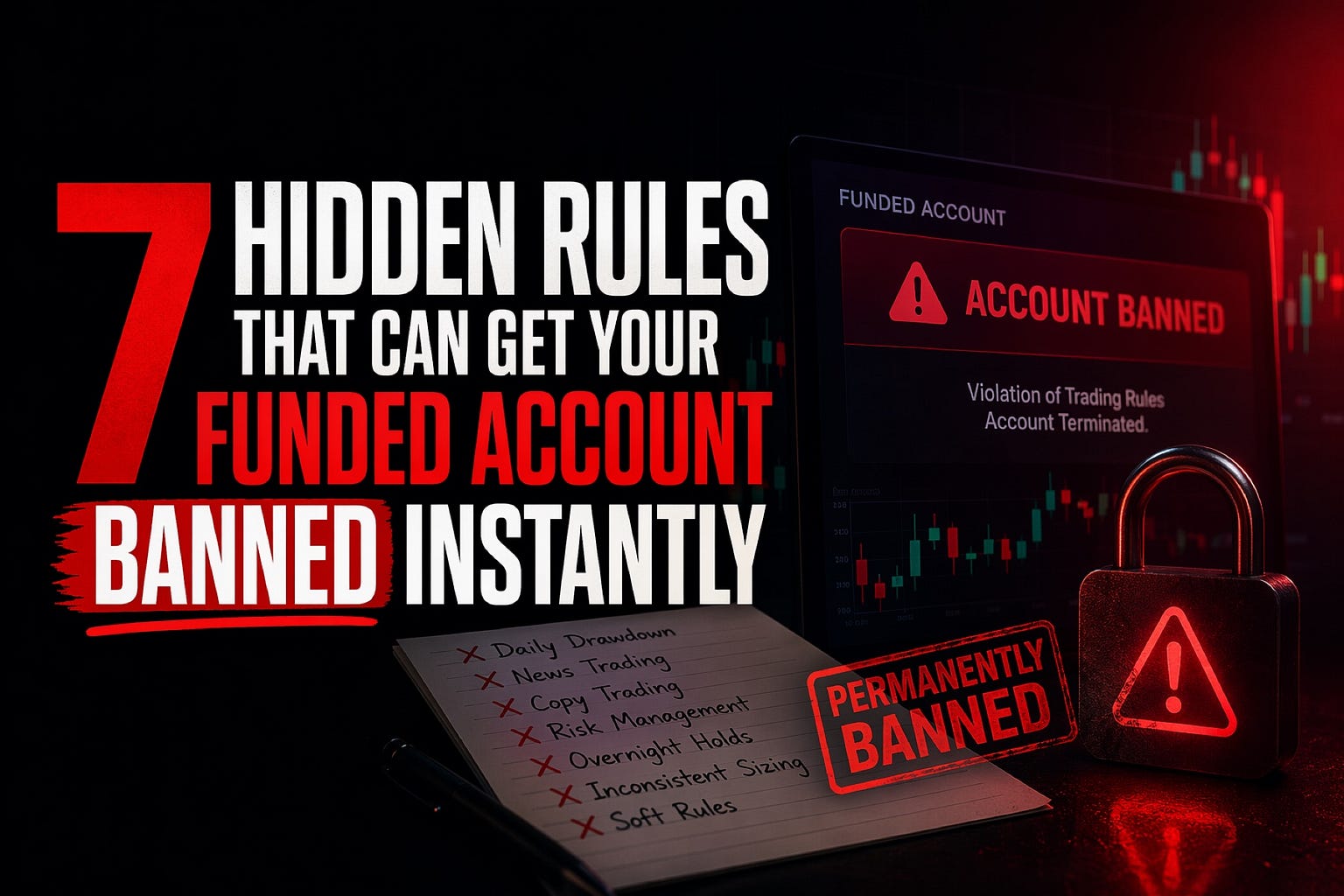 7 Hidden Rules That Can Get Your Funded Account Banned Instantly