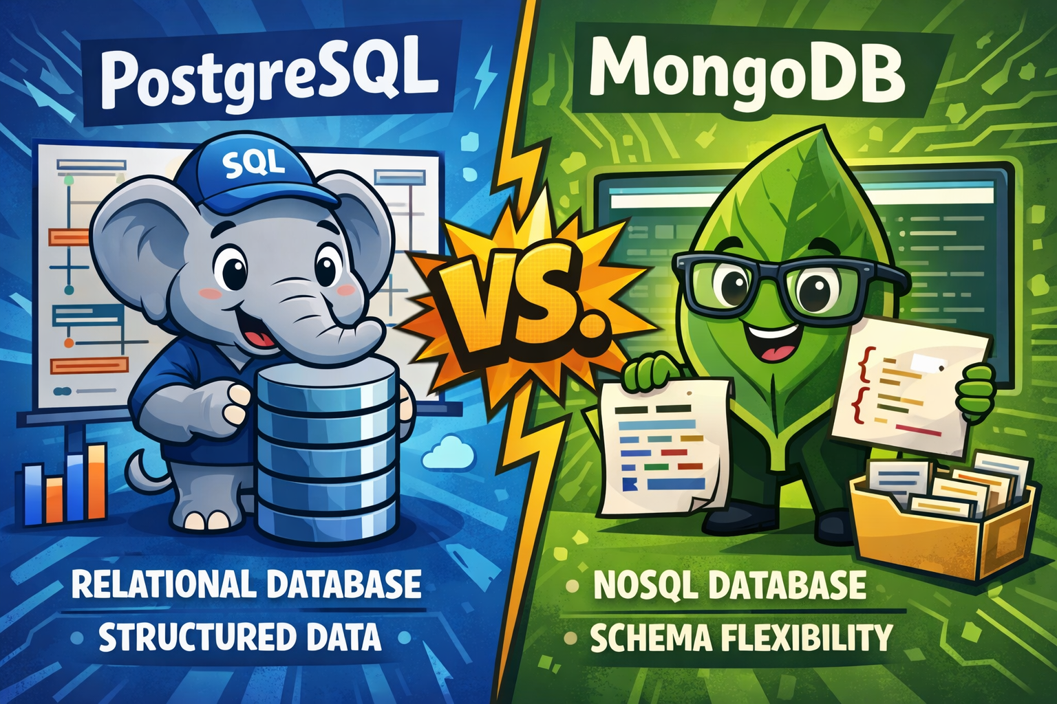 When to Choose PostgreSQL vs. MongoDB?