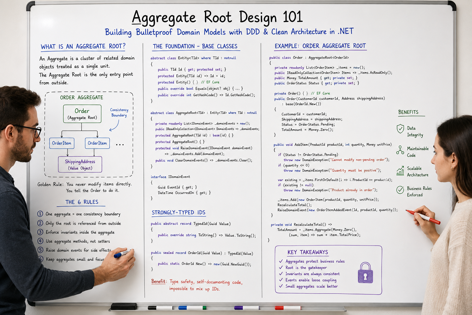 Aggregate Root Design 101: Building Bulletproof Domain Models with DDD & Clean Architecture in .NET