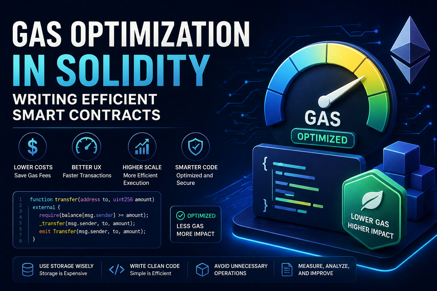 Gas Optimization in Solidity: Writing Efficient Smart Contracts