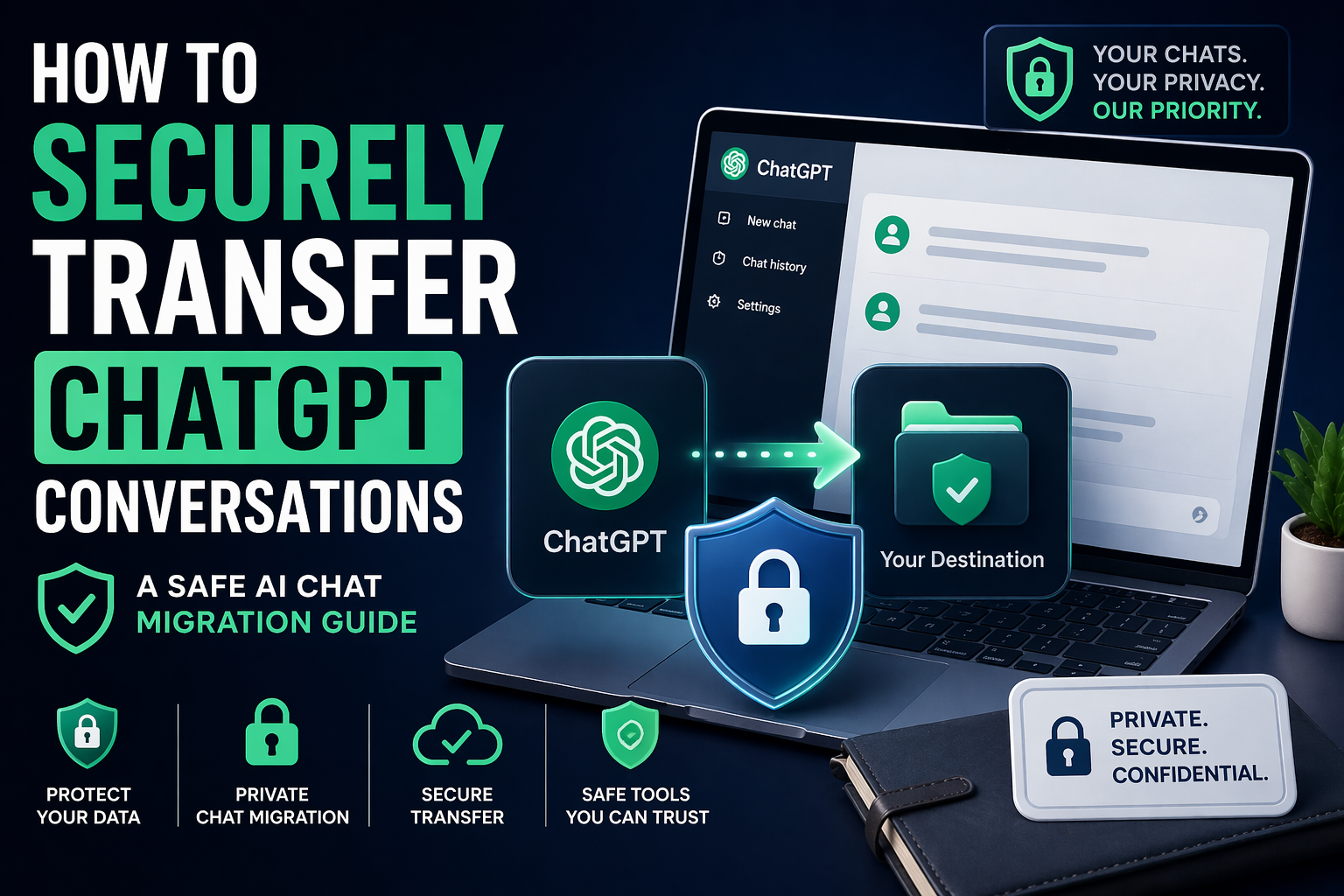 How to Securely Transfer ChatGPT Conversations (Safe AI Chat Migration Guide)