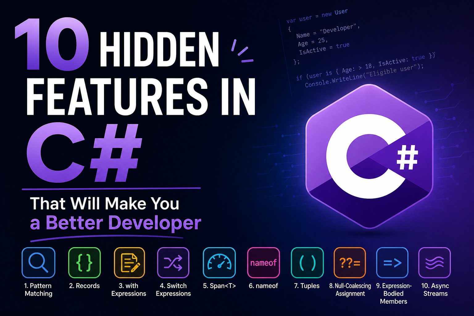 10 Hidden Features in C# That Will Make You a Better Developer