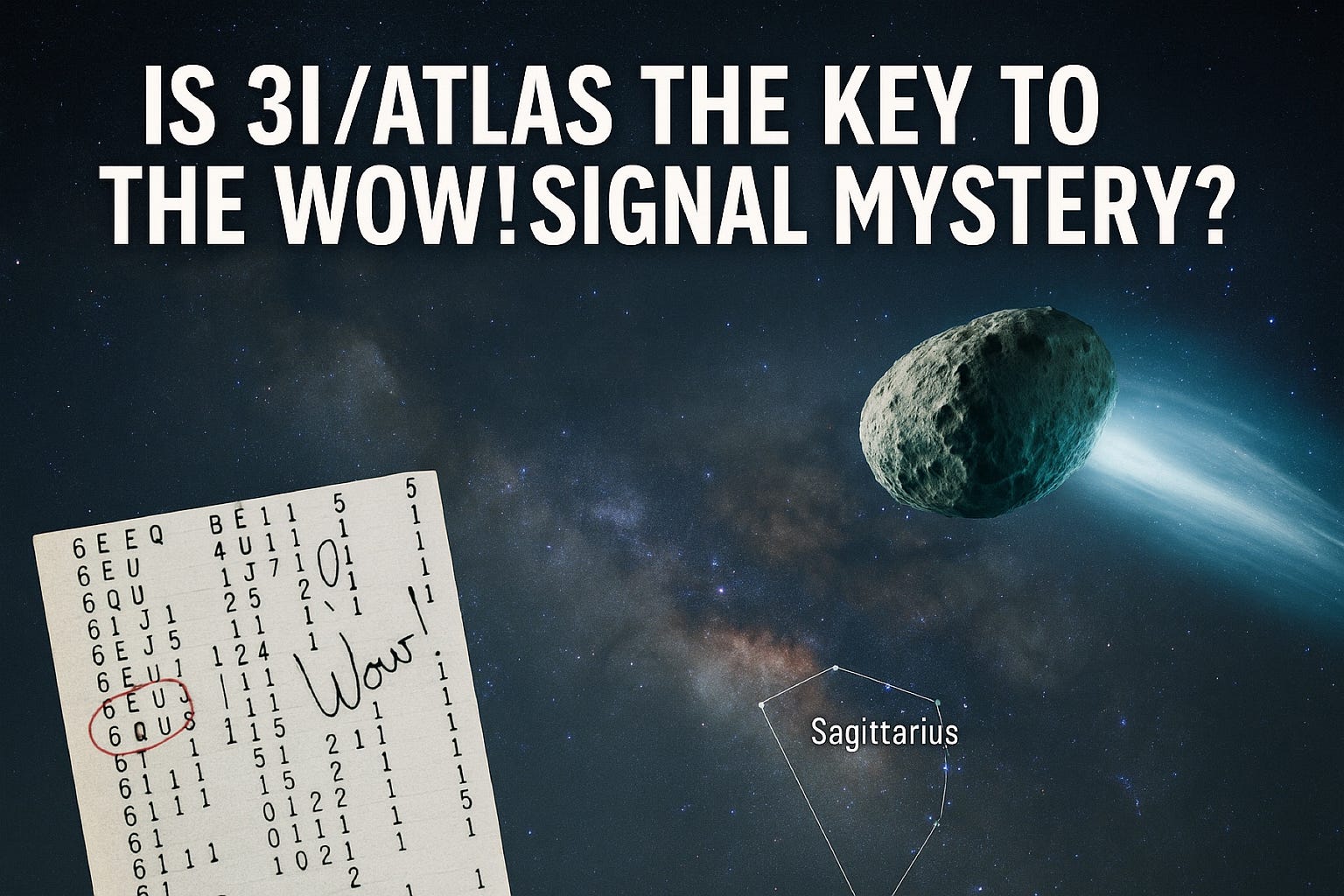 Is 3I/Atlas the Key to the Wow! Signal Mystery-