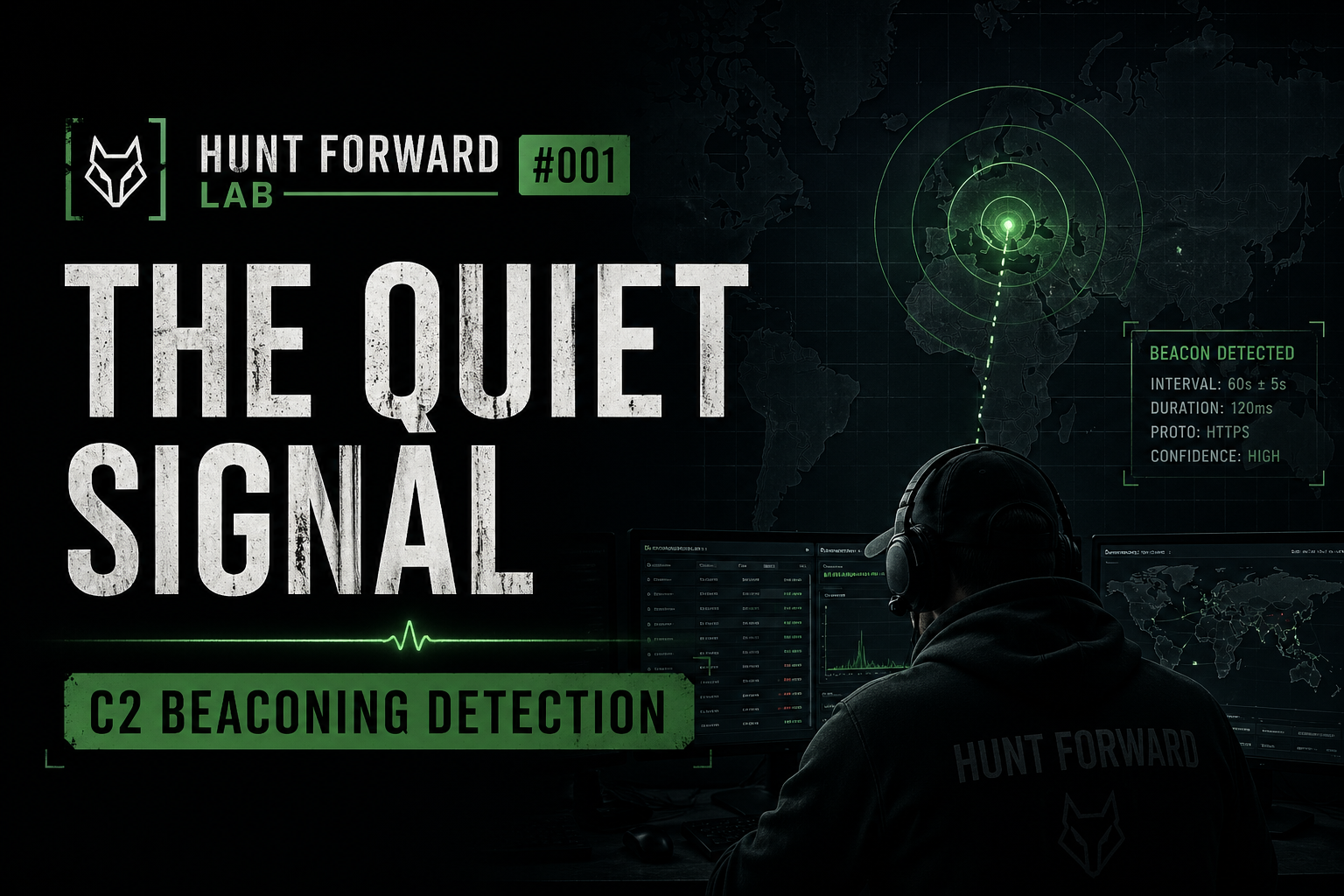 The Quiet Signal — Hunt Forward Lab #001: C2 Beaconing Detection