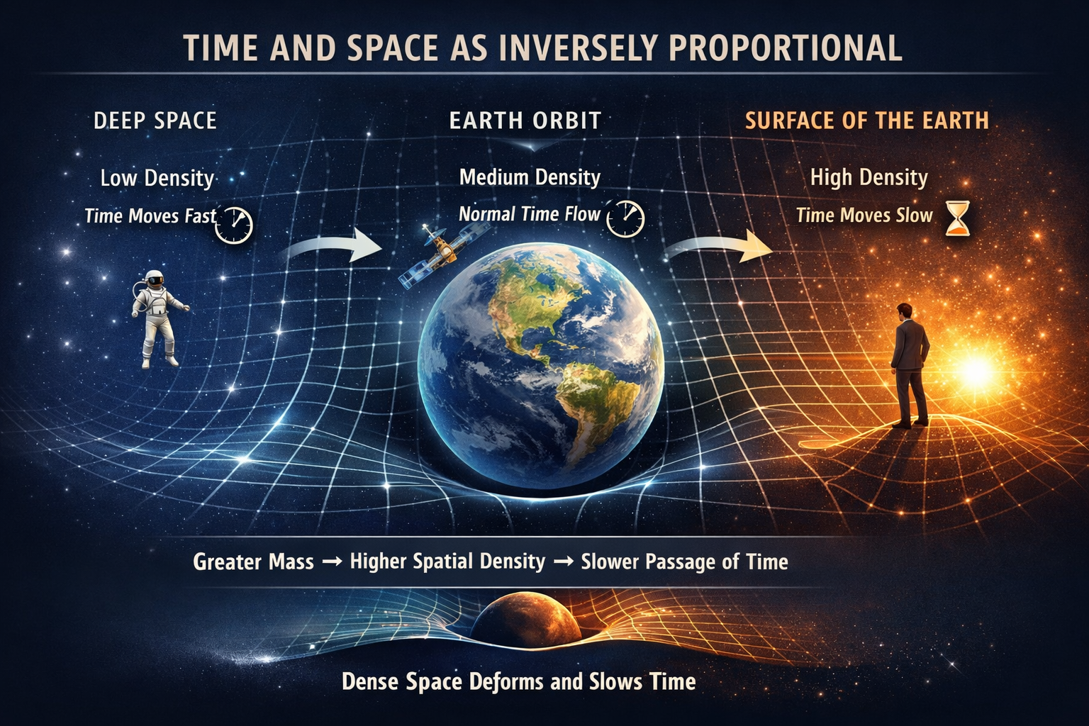 Time and Space as Inversely Proportional