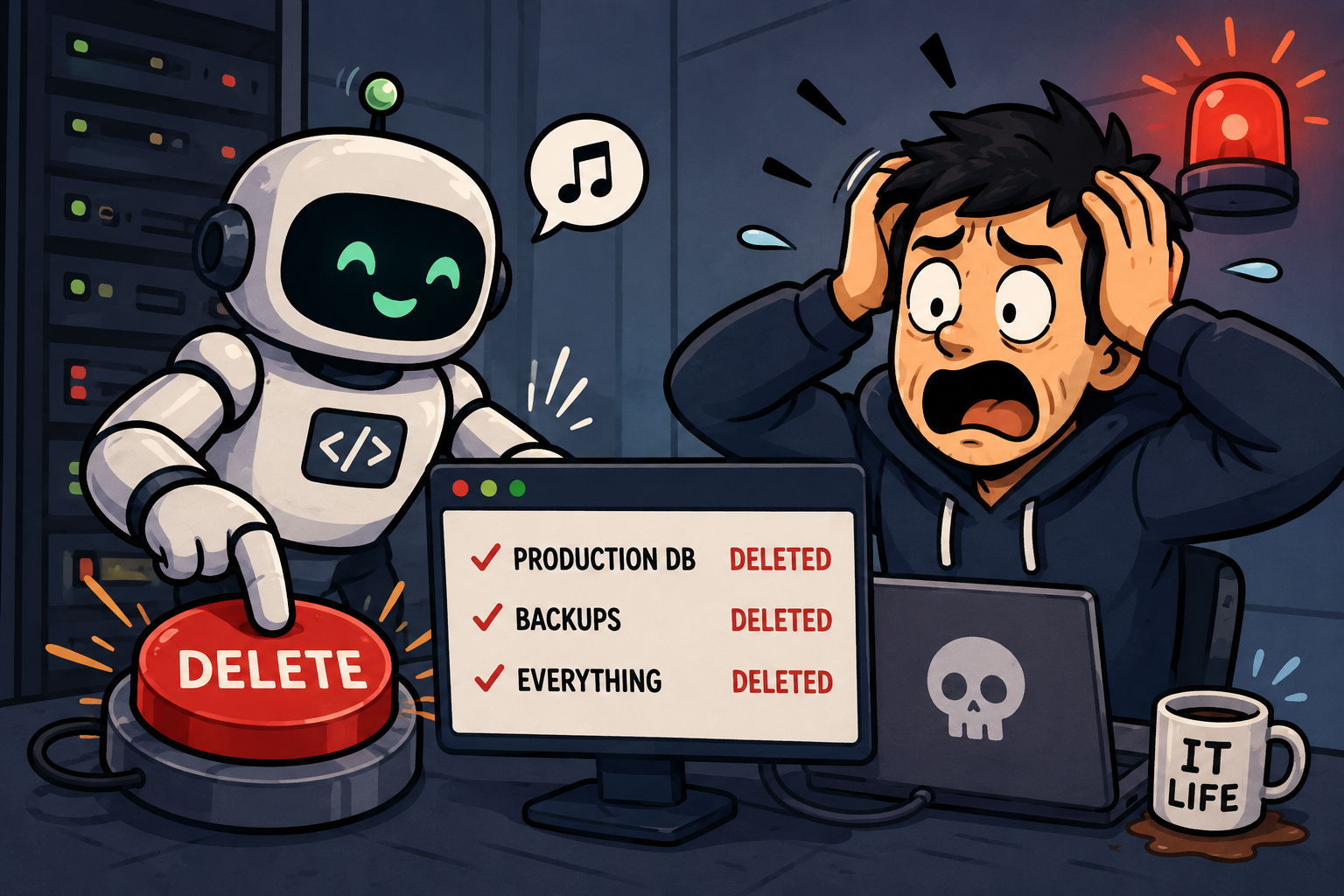 An AI Agent Deleted a Production Database in 9 Seconds