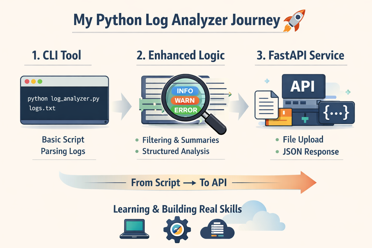 From Script to API: Extending My Python Log Analyzer with FastAPI