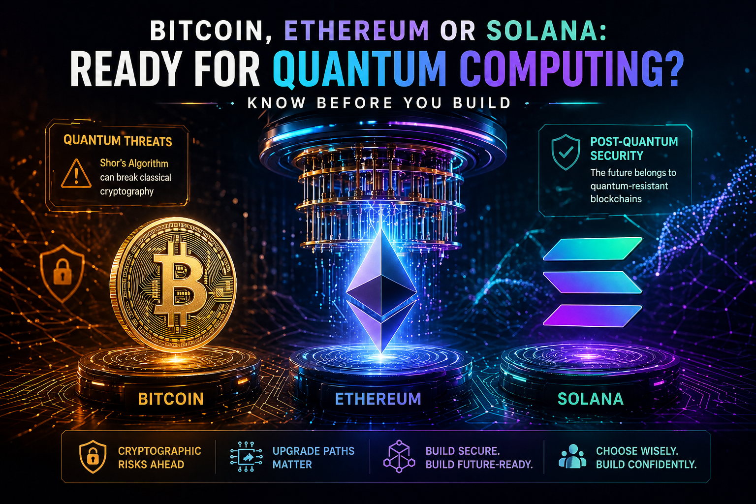 Bitcoin vs Ethereum vs Solana: Quantum Risk for Blockchain Technology