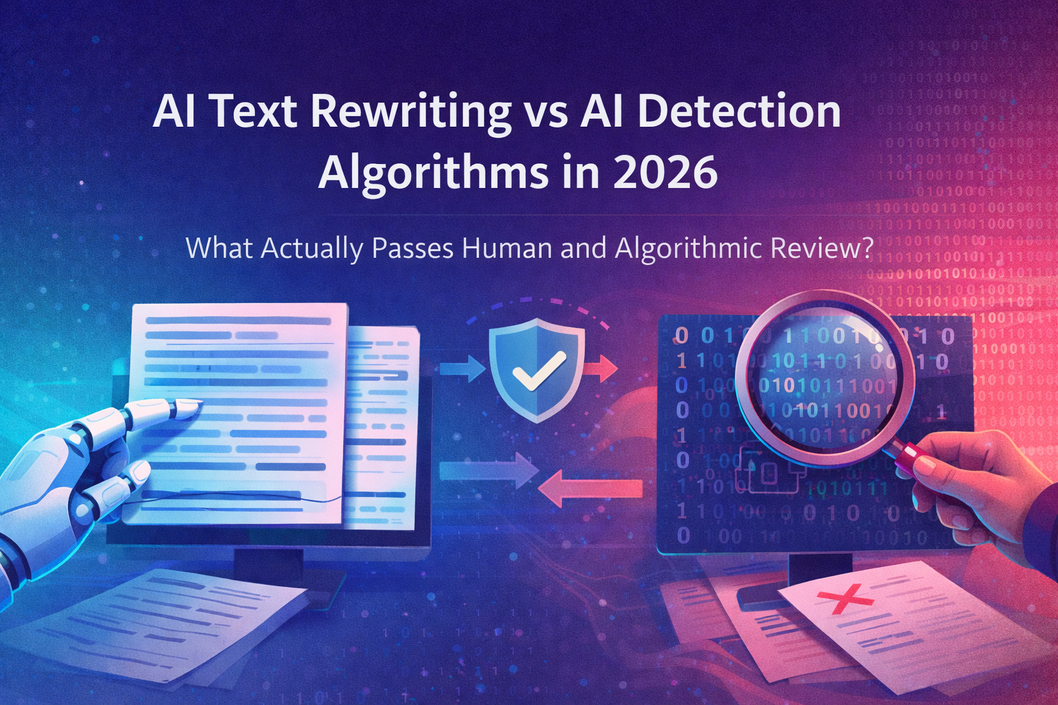 AI Text Rewriting vs AI Detection Algorithms in 2026: What Actually Passes Human and Algorithmic…