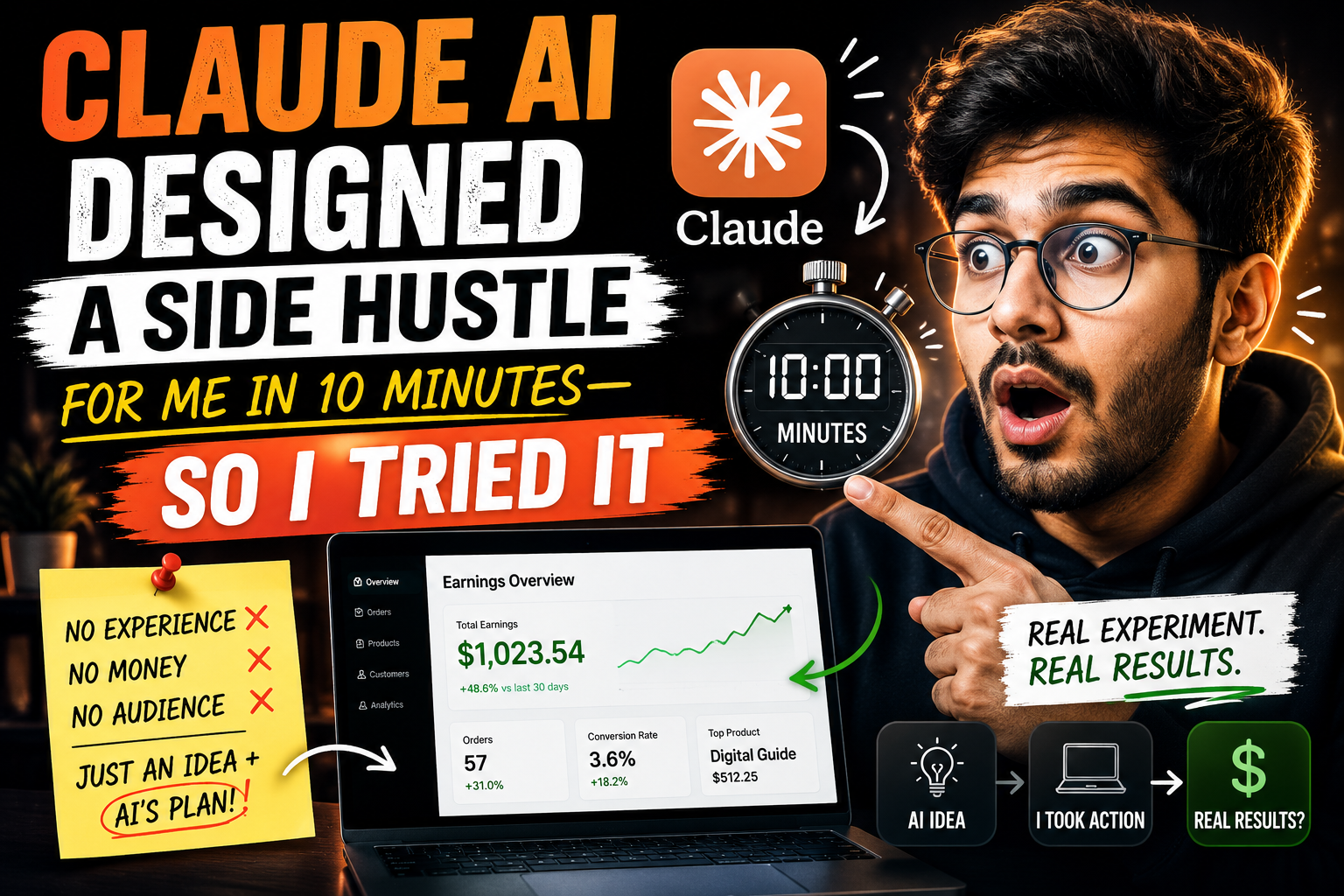 Claude AI Designed a Side Hustle for Me in 10 Minutes — So I Tried It