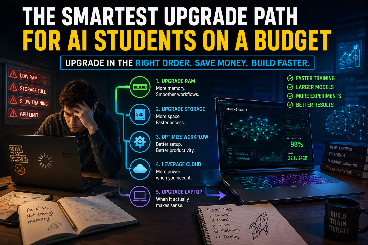 Best Laptop Upgrade Path for AI Students: What to Buy First, Second and Last