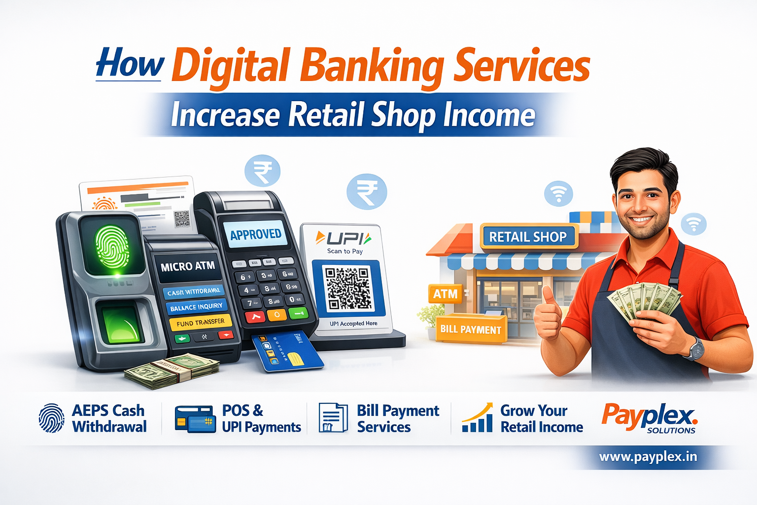 How Digital Banking Services Increase Retail Shop Income
