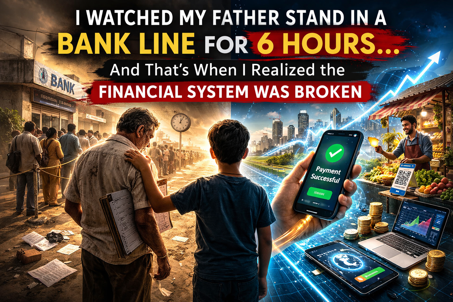 I Watched My Father Stand in a Bank Line for 6 Hours…