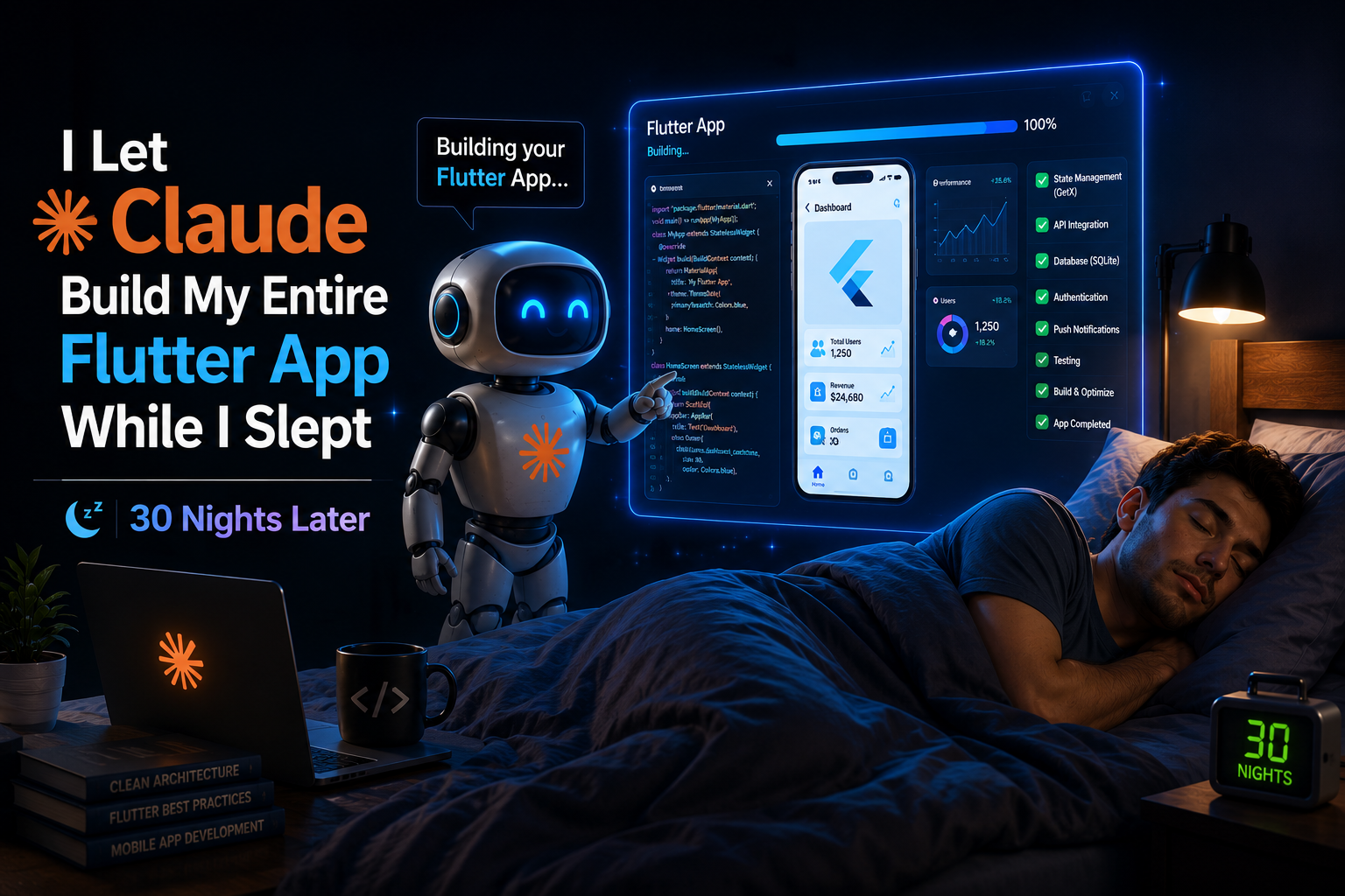 I Let Claude Build My Entire Flutter App While I Slept — 30 Nights Later