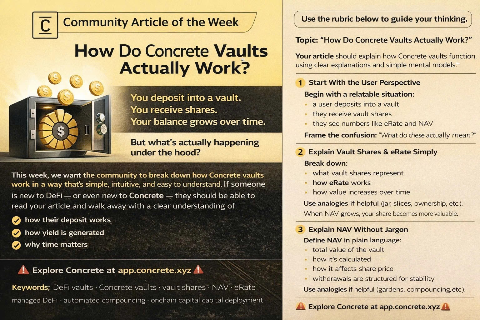 Decoding the Inner Workings of @Concrete_DeFi Vaults from A to Z