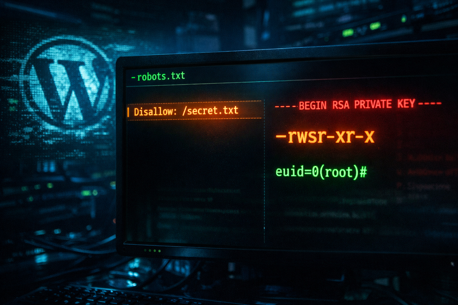 InfosecPrep — robots.txt RSA Key Leak + SUID Bash to Root | OffSec PG Play