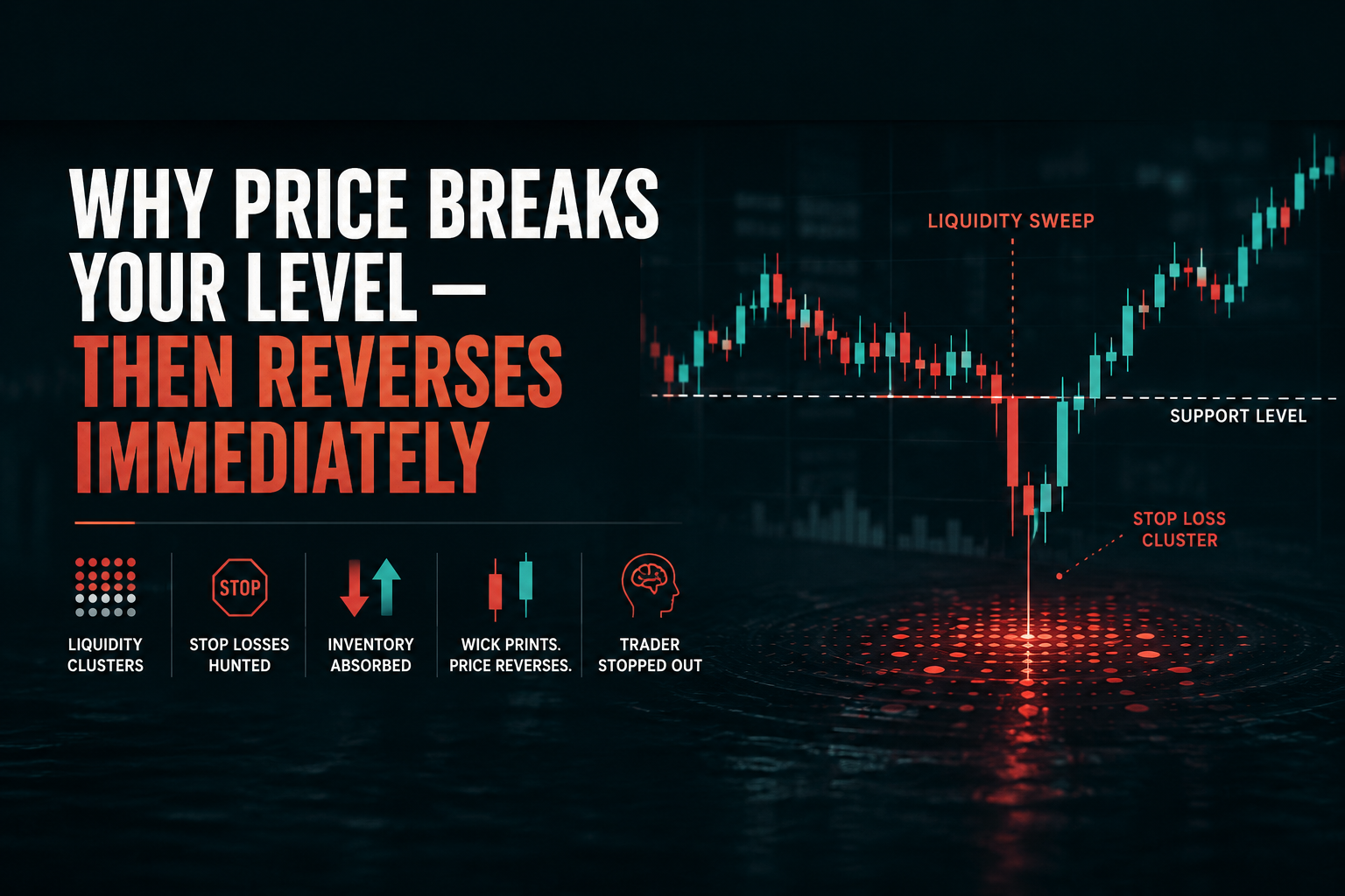 Why Price Breaks Your Level — Then Reverses Immediately