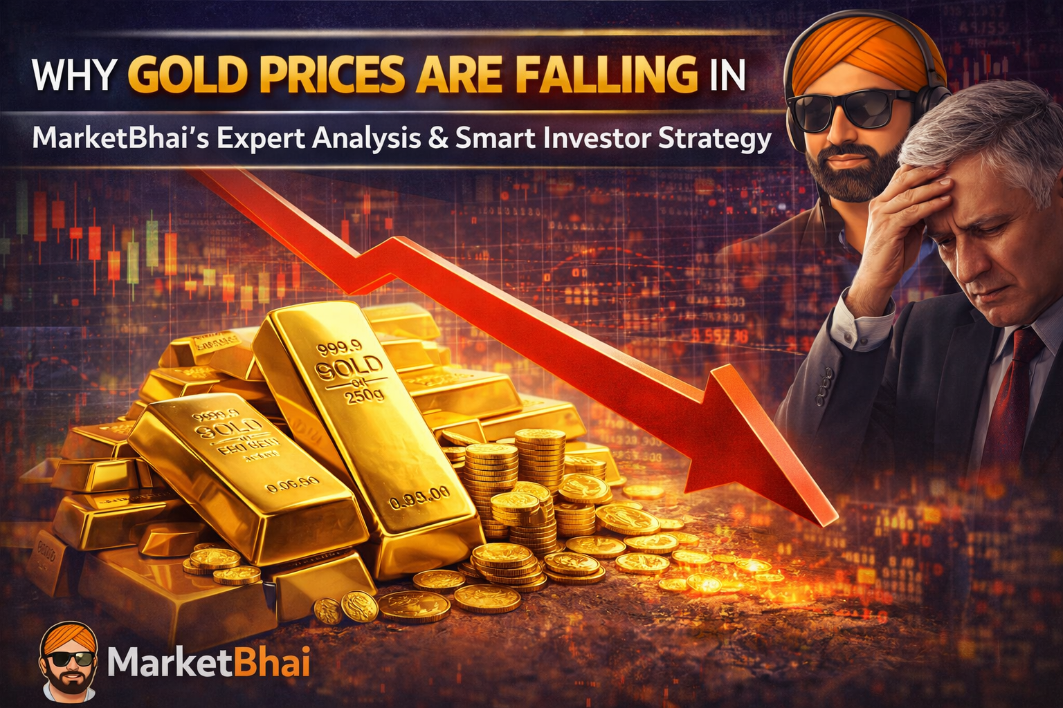 Why Gold Prices Are Falling in 2026: MarketBhai’s Expert Analysis & Smart Investor Strategy