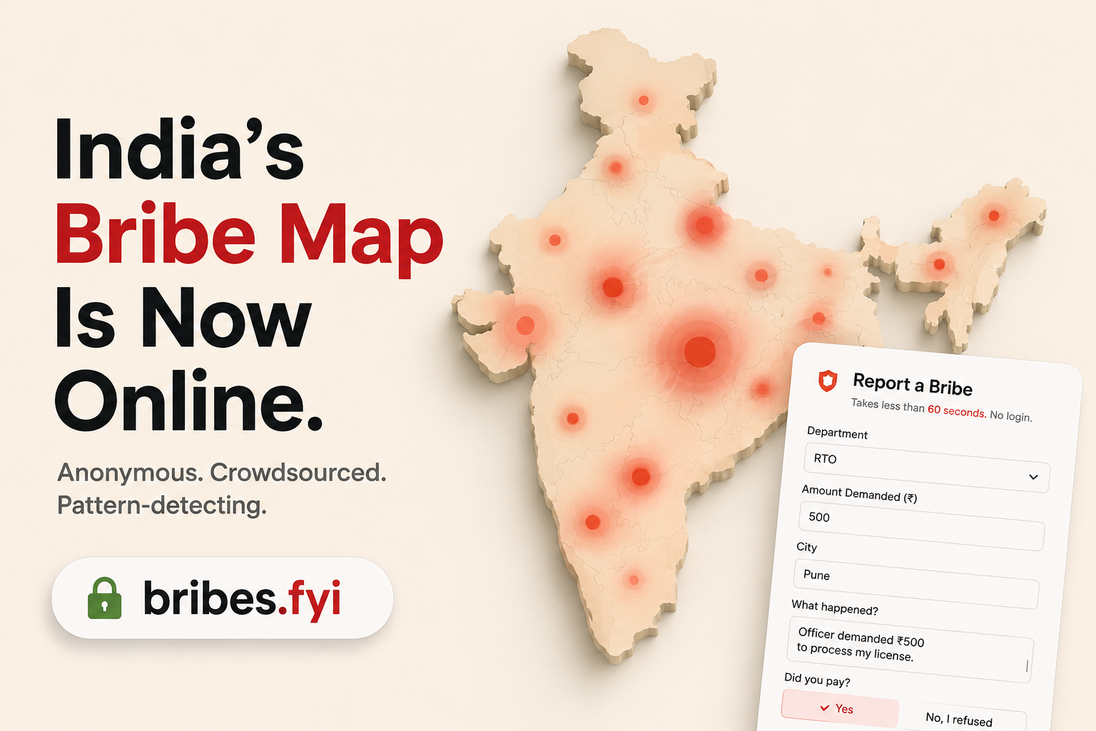 Someone Just Built a Database of Bribes Demanded Across India
