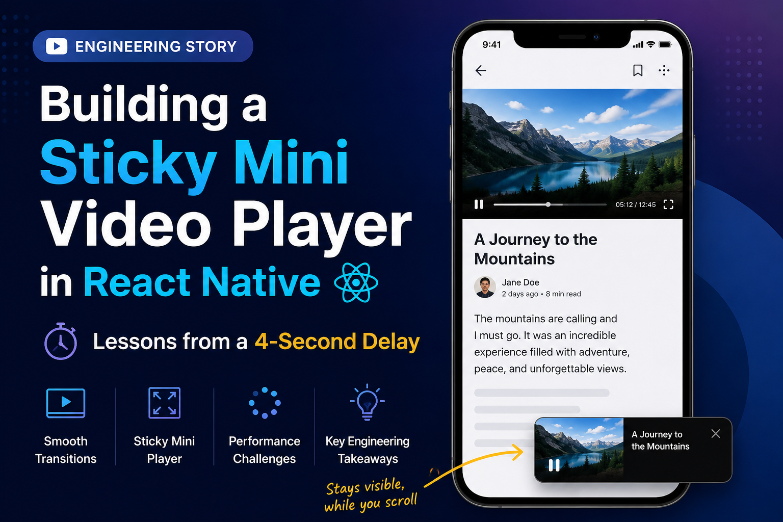 Building a YouTube-Style Sticky Mini Player in React Native: Lessons from a 4-Second Delay
