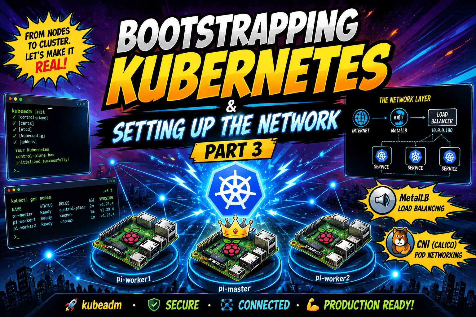 Bootstrapping Kubernetes & Setting Up the Network (Part 3)