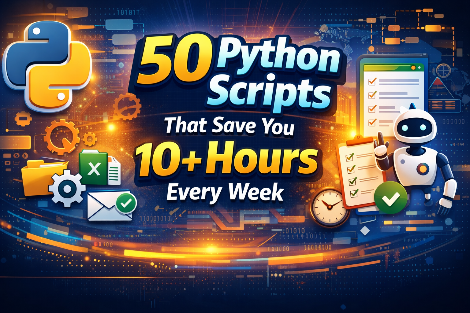 50 Python Scripts That Save You 10+ Hours Every Week