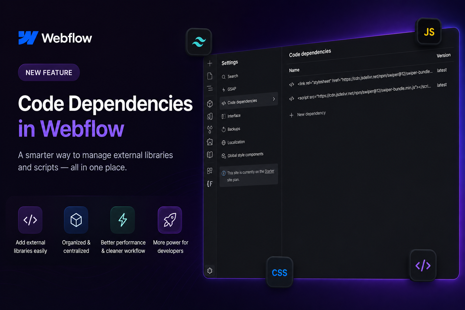 Webflow’s New Code Dependencies Feature Is a Bigger Deal Than Most People Think.