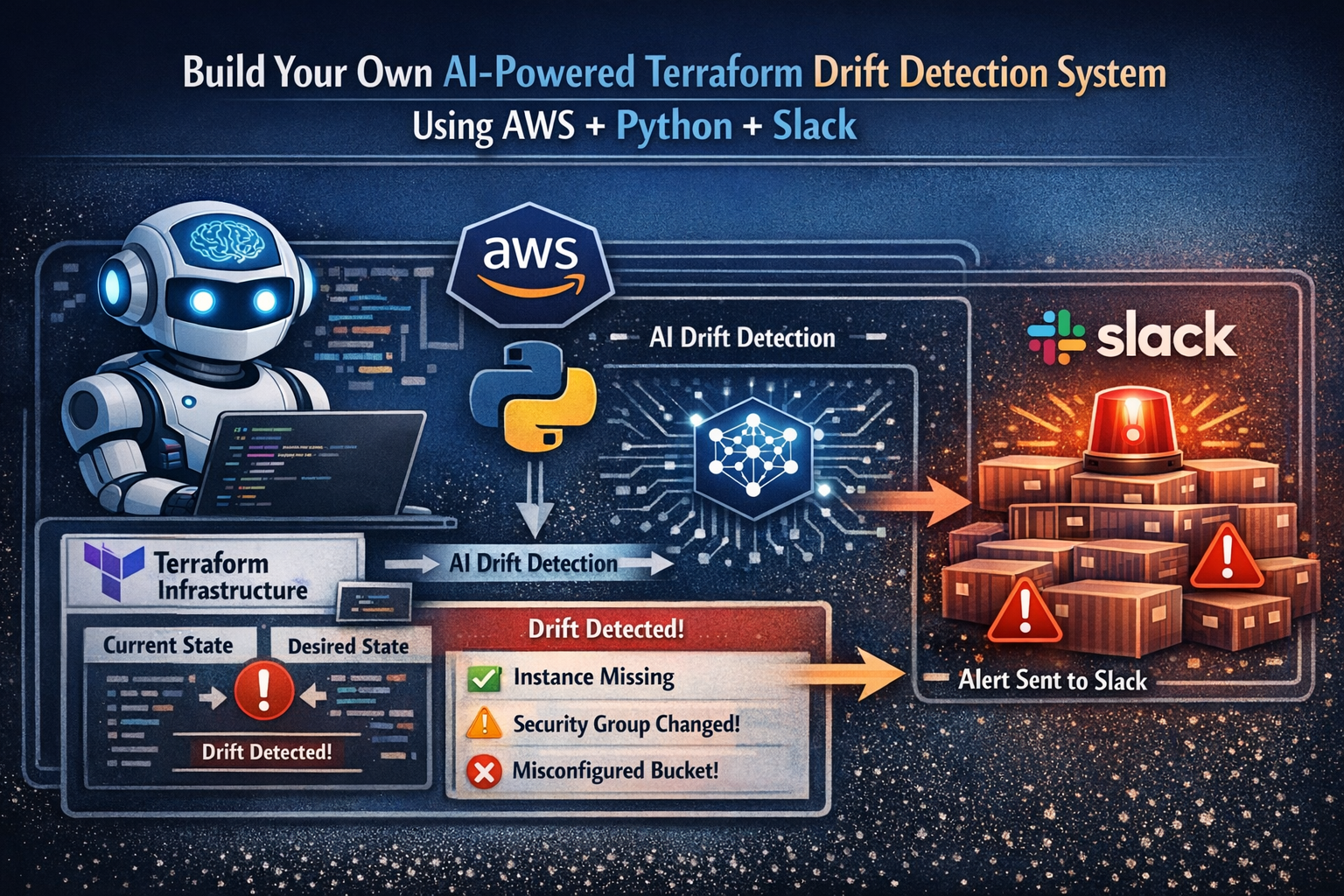 Build Your Own AI-Powered Terraform Drift Detection System Using AWS + Python + Slack