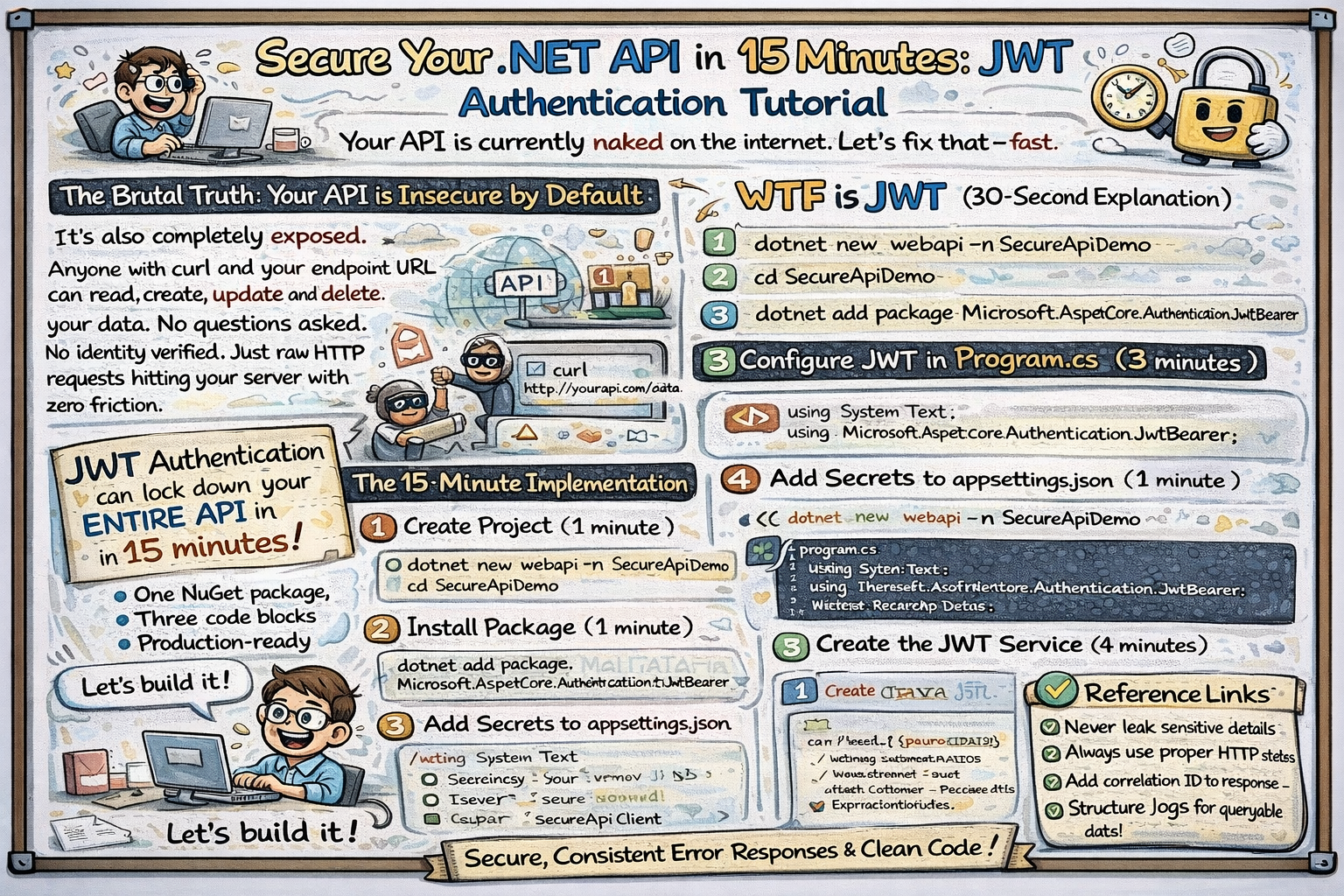 Secure Your .NET API in 15 Minutes: JWT Authentication Tutorial