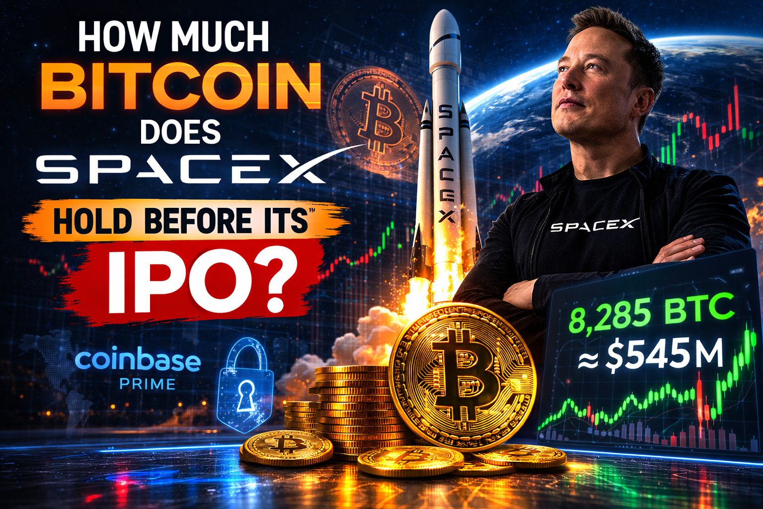 SpaceX Holds $545 Million in Bitcoin Ahead of Potential IPO Filing