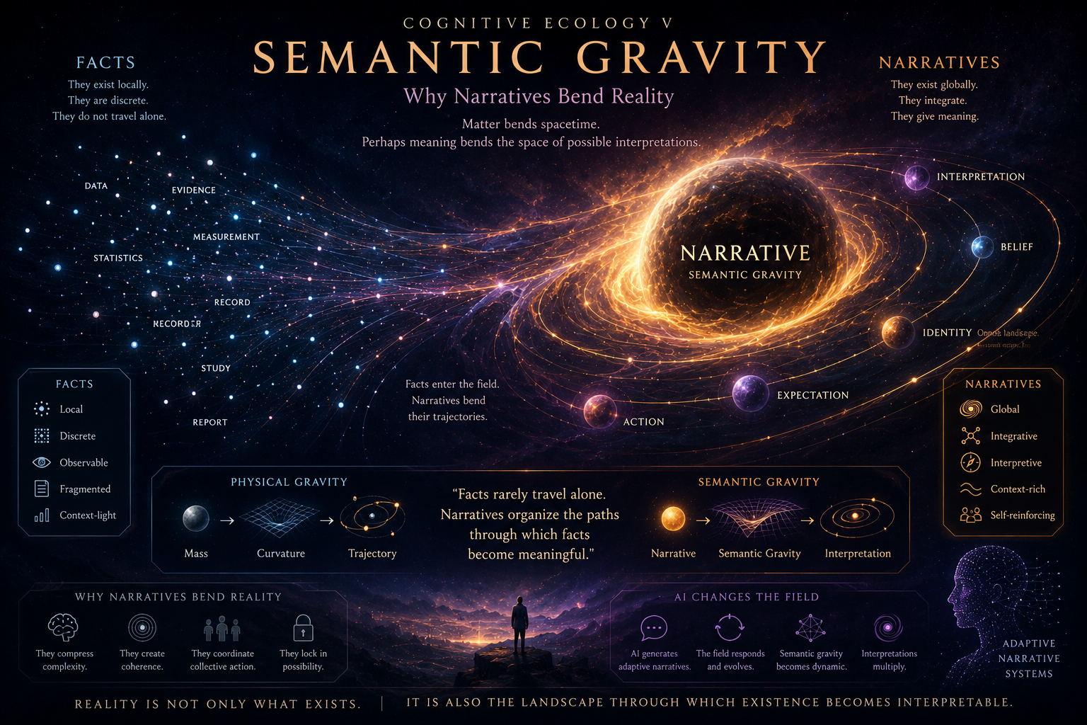 Cognitive Ecology V: Semantic Gravity