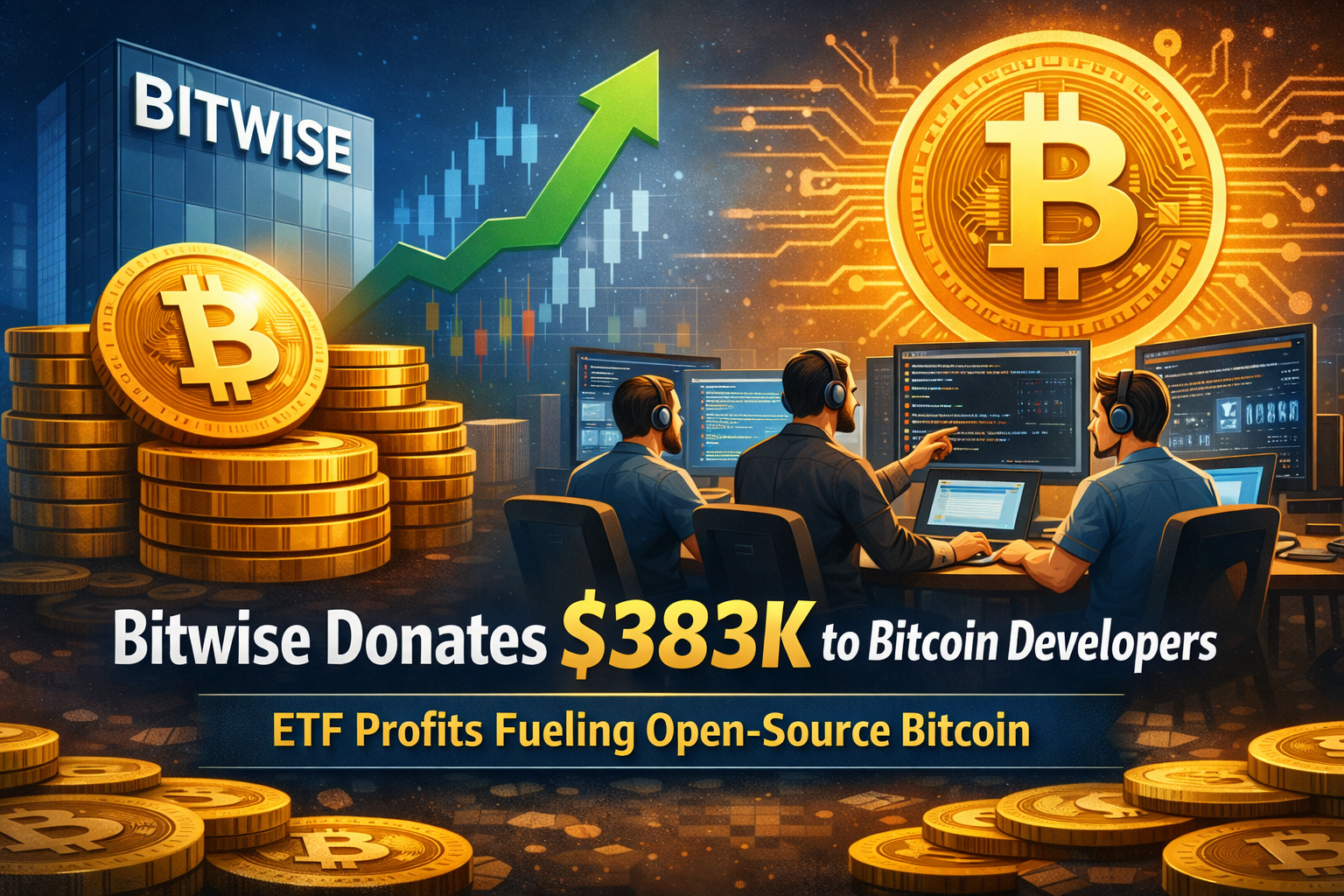 Bitwise Donates $383K to Bitcoin Developers as ETF Profits Fund Open-Source Bitcoin