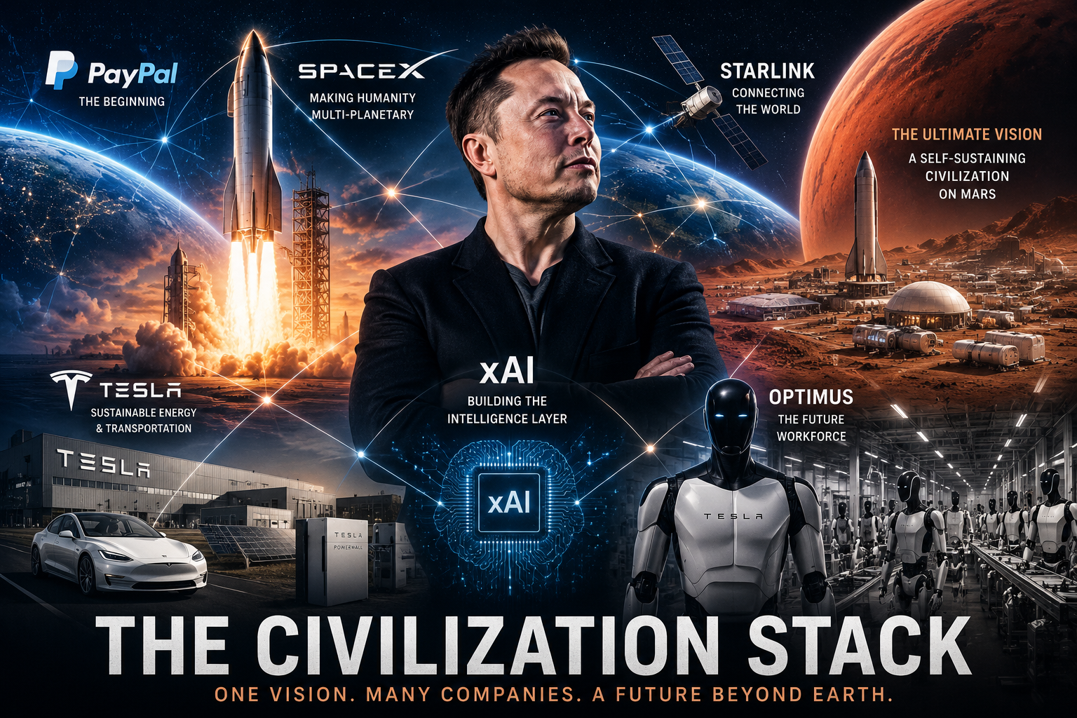 The Civilization Stack: Are Elon Musk’s Companies Really Building Towa