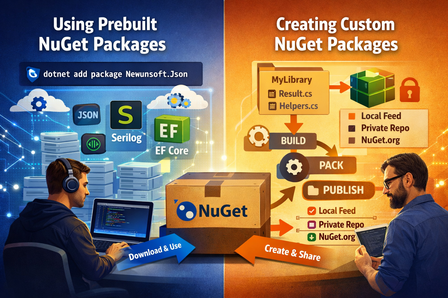 Prebuilt NuGet Packages + Creating Your Own NuGet Package (One Complete Fresher-Friendly Guide)