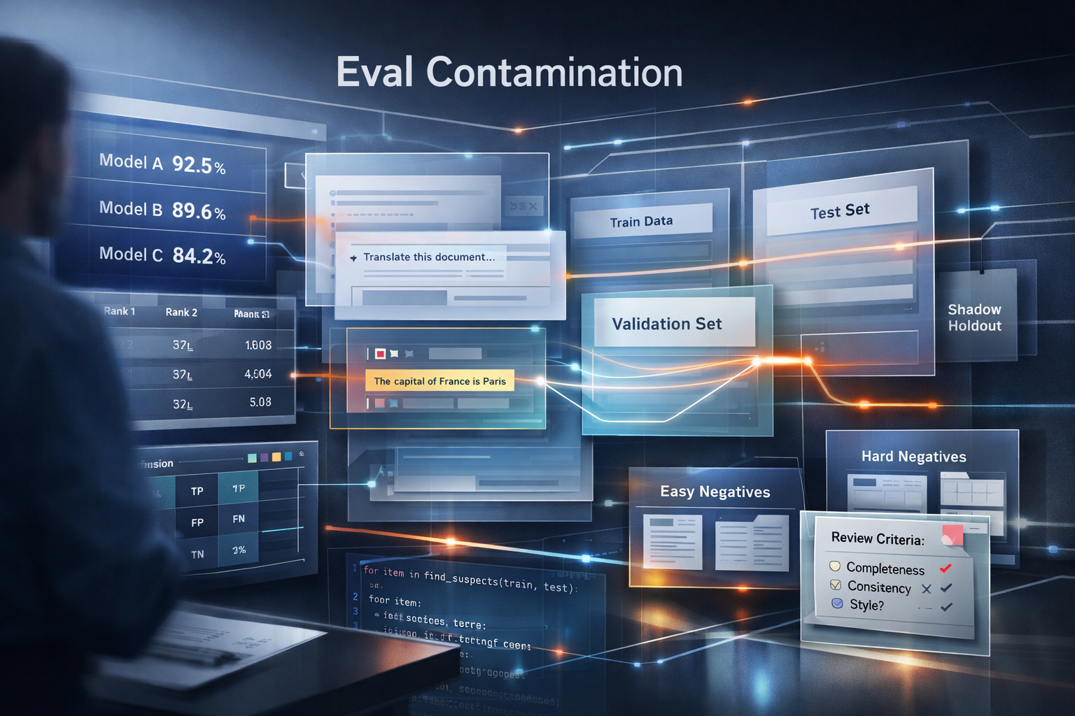 Nobody warns you about eval contamination: 8 leakage sources