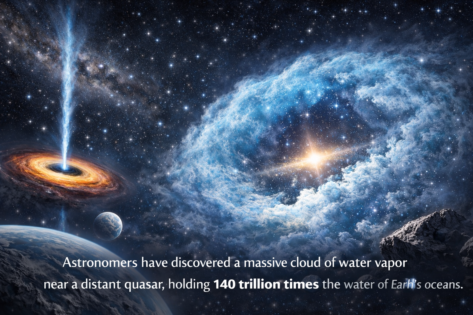 A giant Ocean in Space-