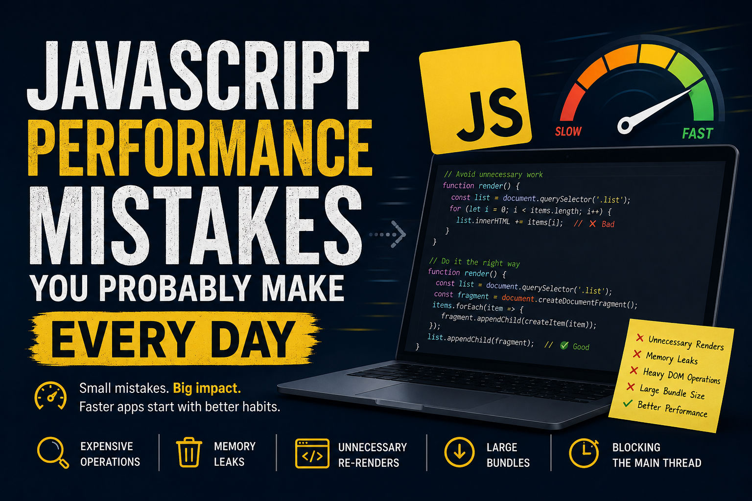 JavaScript Performance Mistakes You Probably Make Every Day