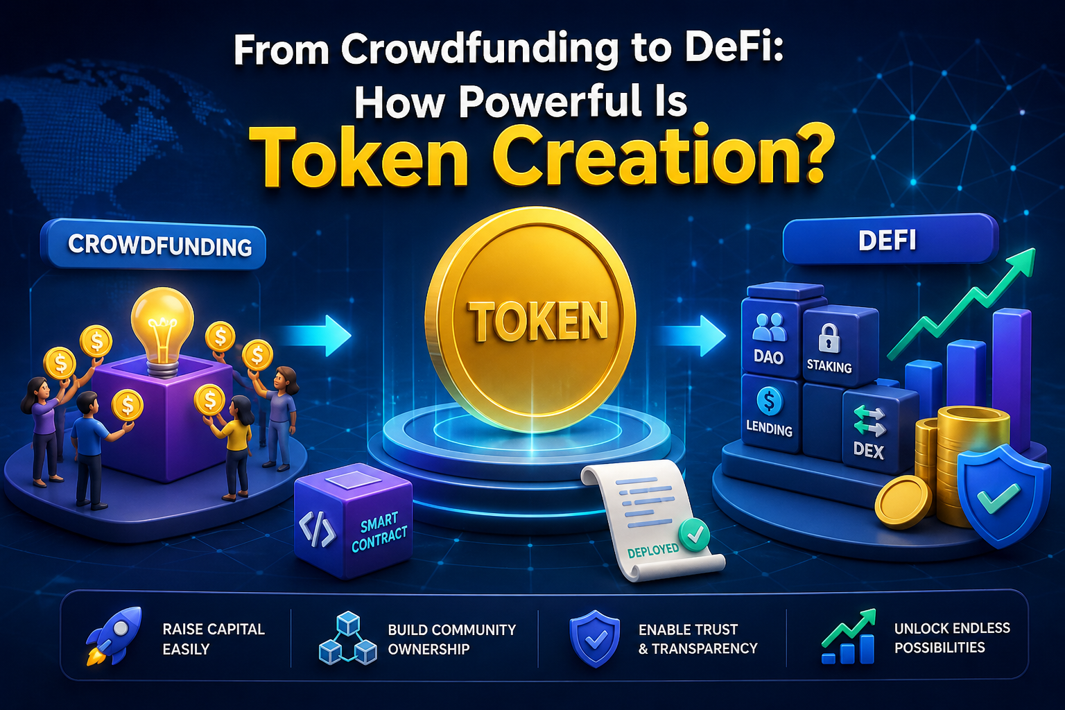 From Crowdfunding to DeFi: How Powerful Is Token Creation?