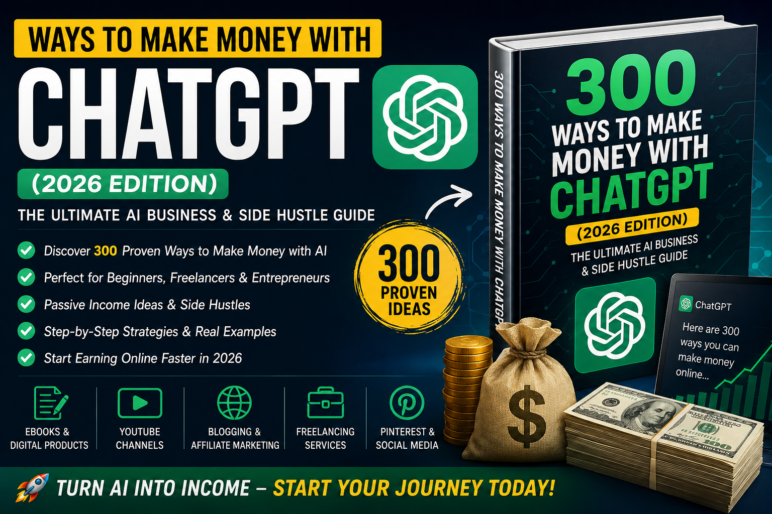 The Easiest Way to Make Money with ChatGPT (2026): A Beginner’s Guide to Building AI Income