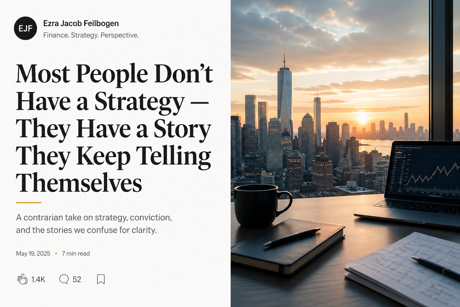 Most People Don’t Have a Strategy — They Have a Story They Keep Telling Themselves