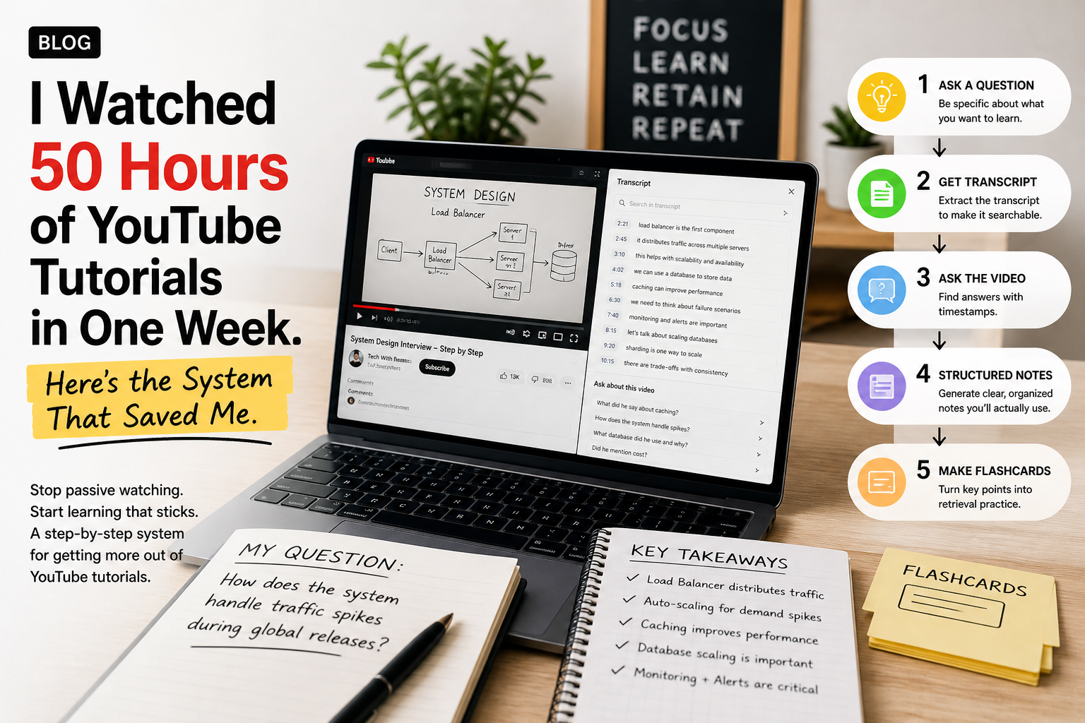 I Watched 50 Hours of YouTube Tutorials in One Week. Here’s the System That Saved Me.
