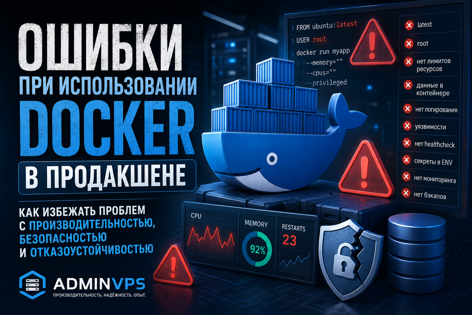 Ошибки при использовании Docker в продакшене: как избежать проблем с производительностью…
