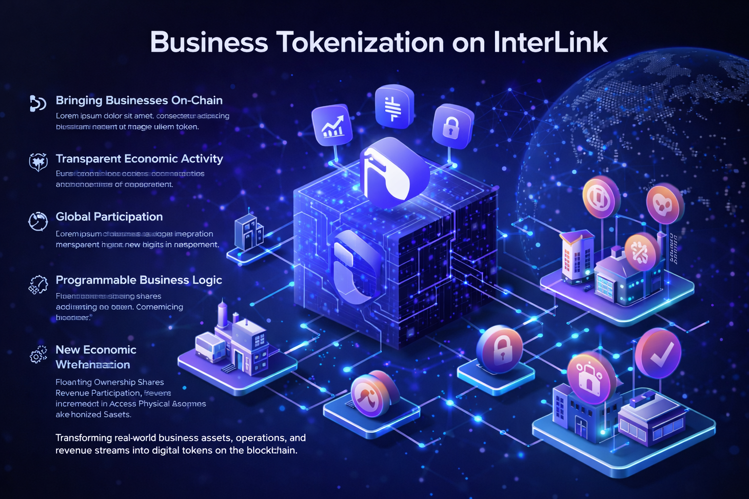Business Tokenization on InterLink: Connecting Real Companies to the Blockchain Economy