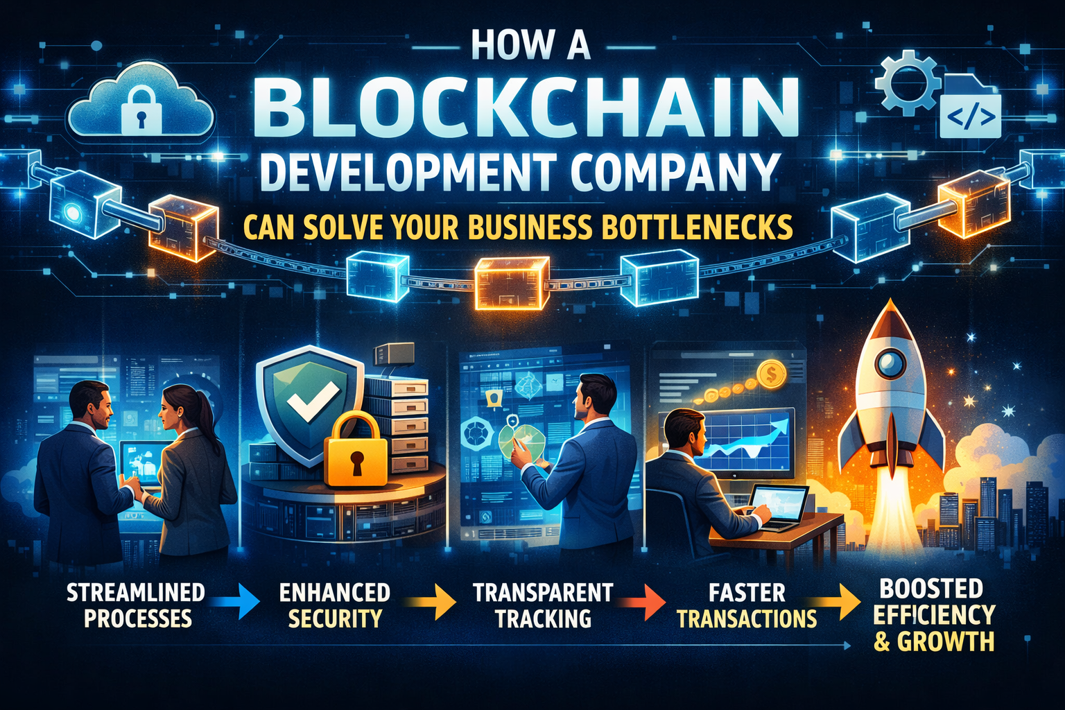 How a Blockchain Development Company Can Solve Your Business Bottlenecks