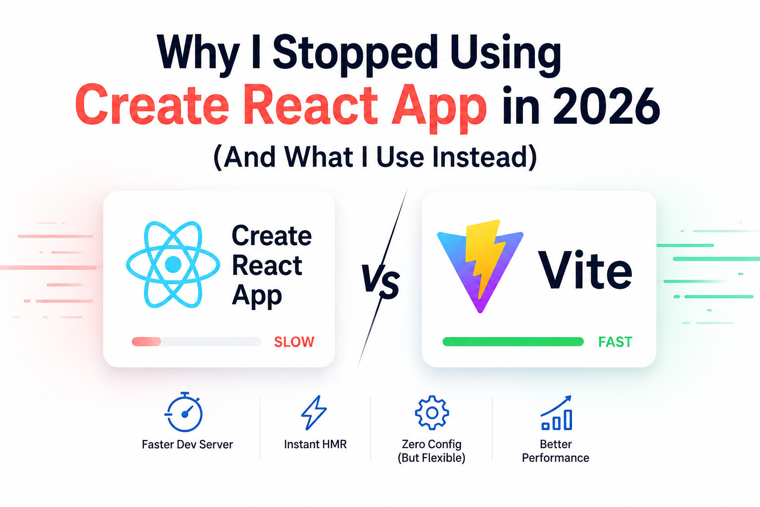 Why I Stopped Using Create React App in 2026 (And What I Use Instead)