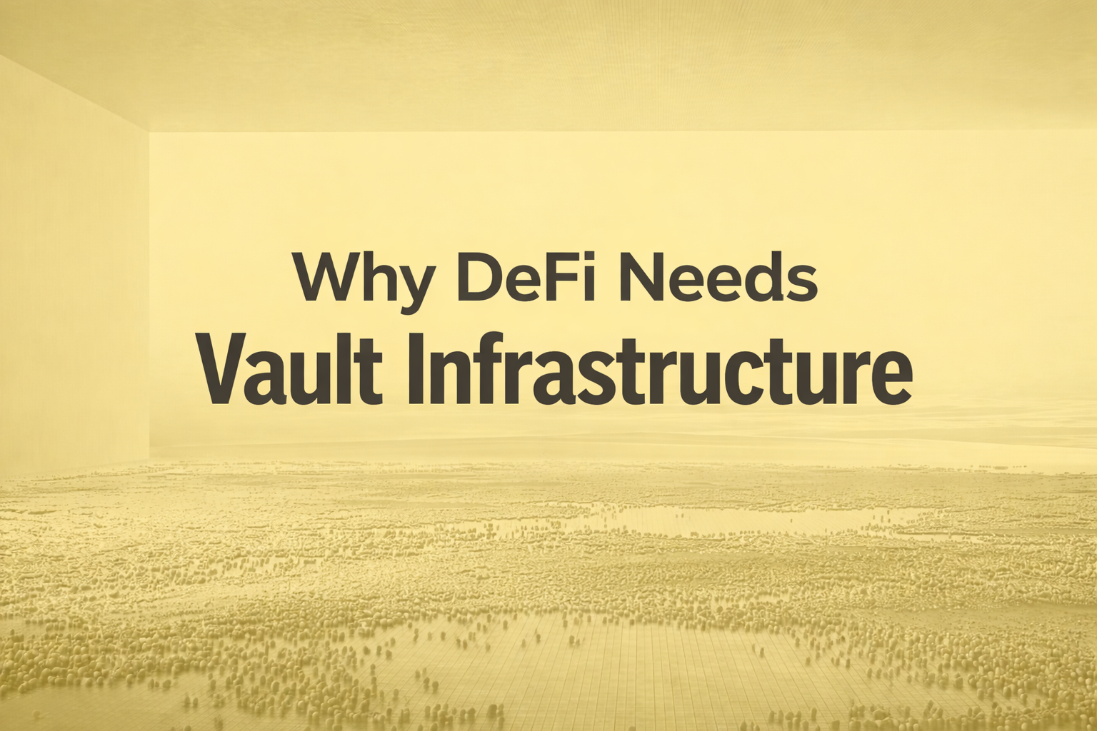 Why DeFi Needs Vault Infrastructure