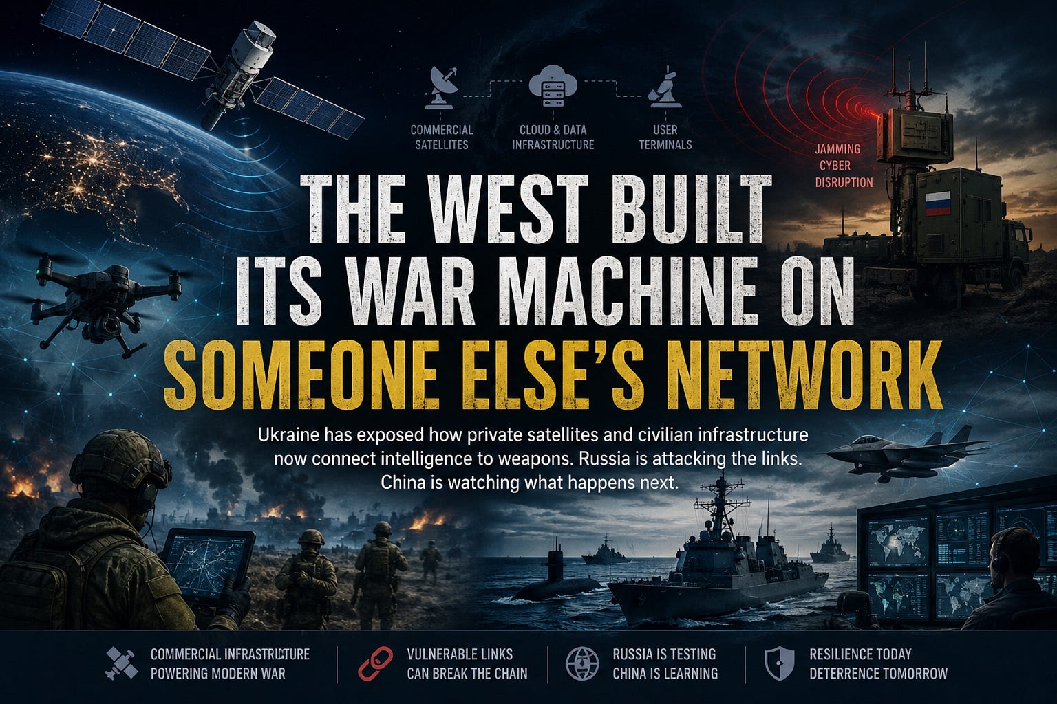 The West Built Its War Machine on Someone Else’s Network The West Built Its War Machine on Someone Else’s Network