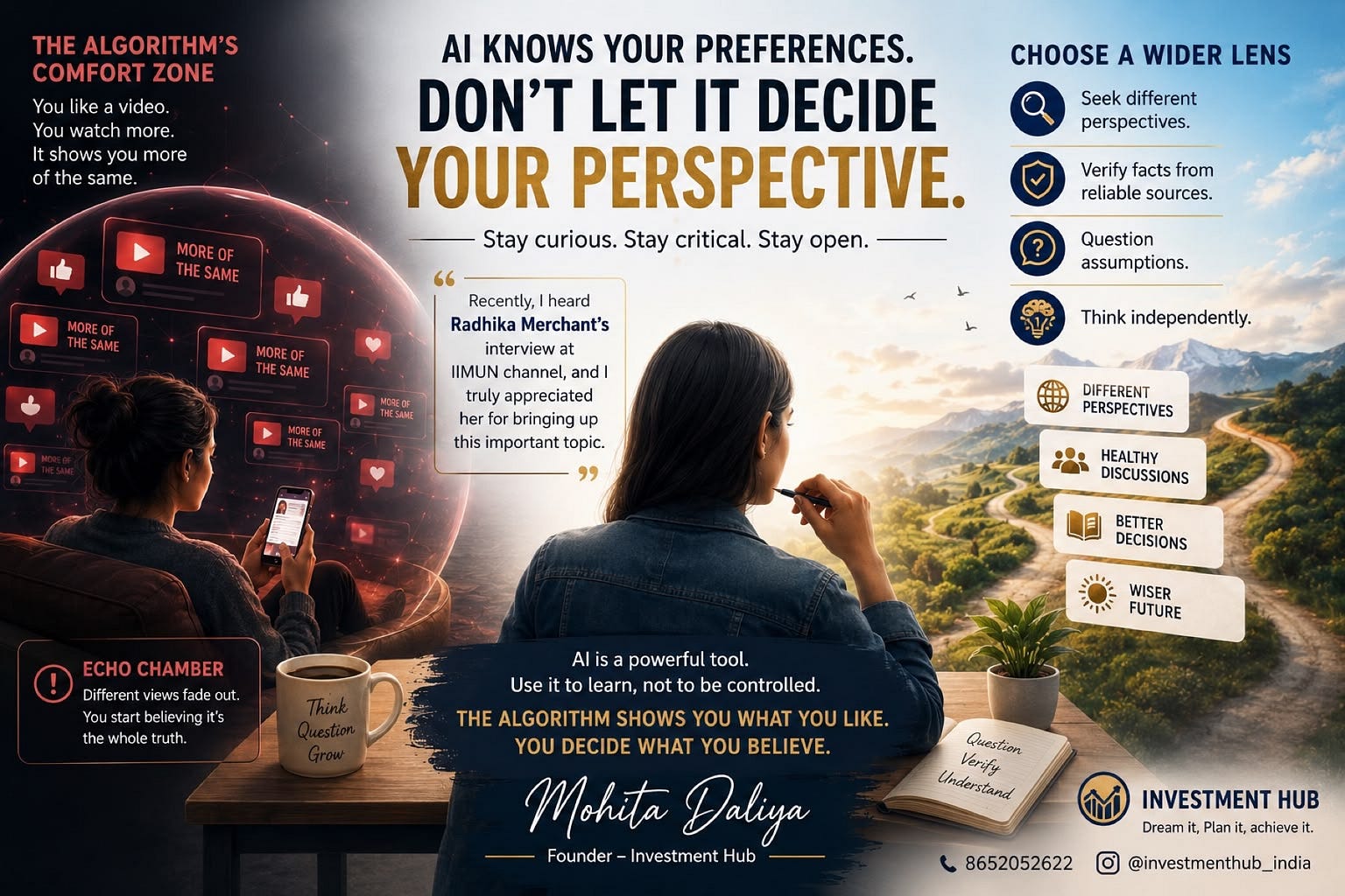 # AI Knows Your Preferences. Don’t Let It Decide Your Perspective.