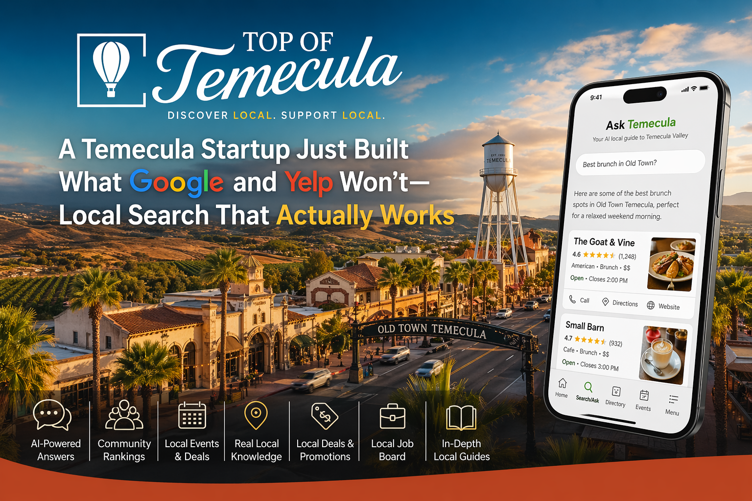 A Temecula Startup Just Built What Google and Yelp Won't — Local Search That Actually Works